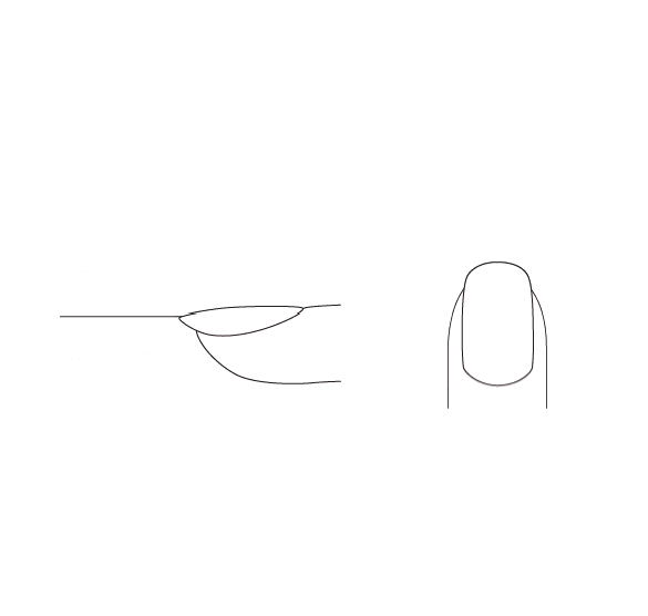 ネイルファイルのあて方